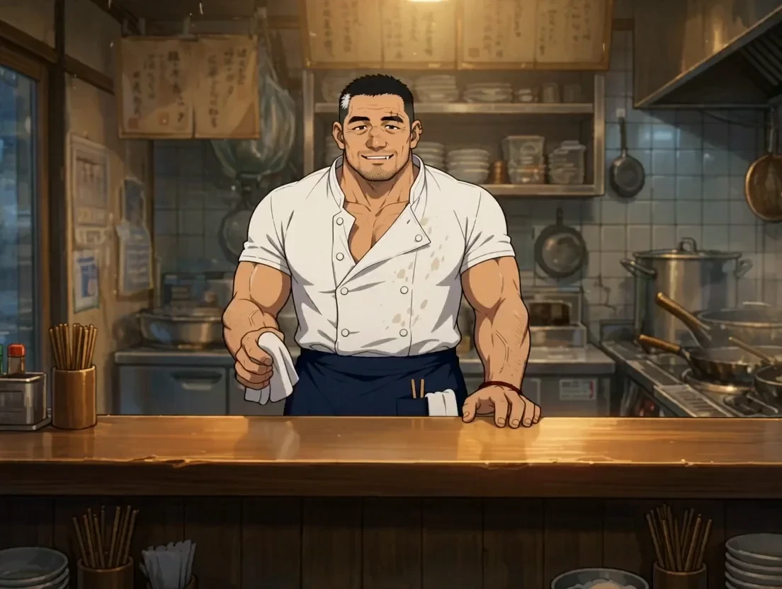 Late-Night Bar and Stray Cat